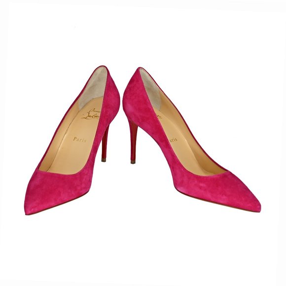 Christian Louboutin Kate 85 Suede Pointed Toe Pump - Picture 3 of 8